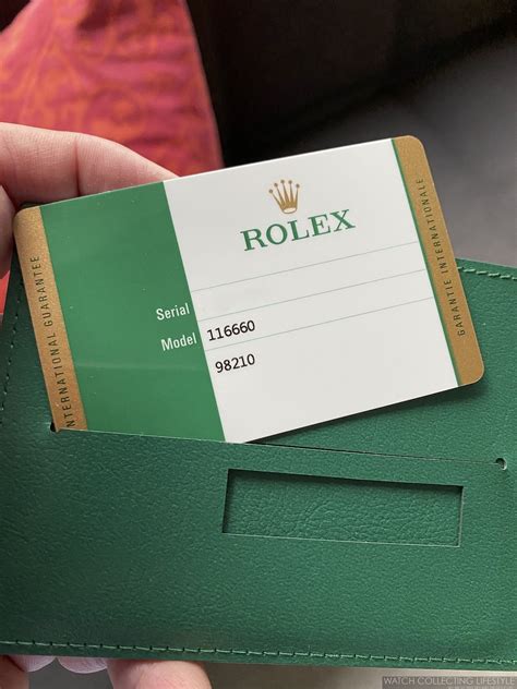 rolex card of authenticity